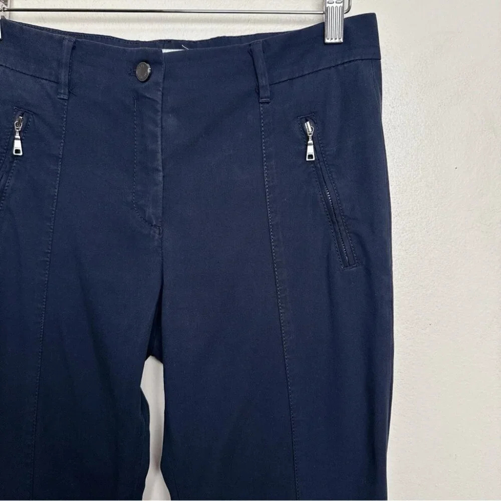 BRAX Womens 29 Malia Mt Zip Navy Pant - Picture 4 of 14